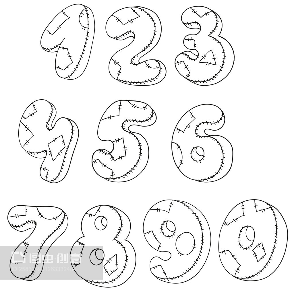 數字枕頭的平面設計美學 數字、形狀與舒適感的融合